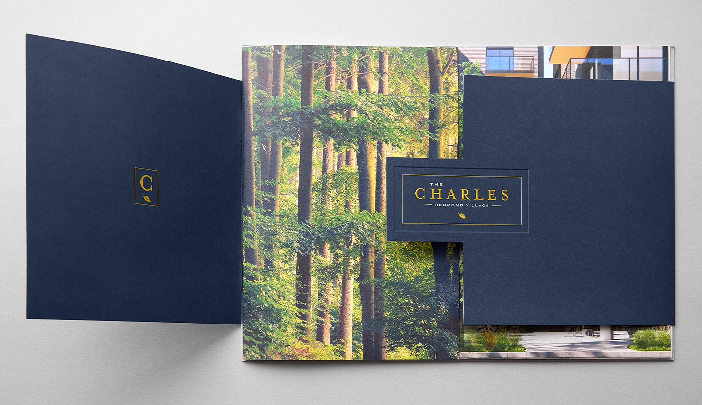 Special touches included a blind deboss and raised lettering.